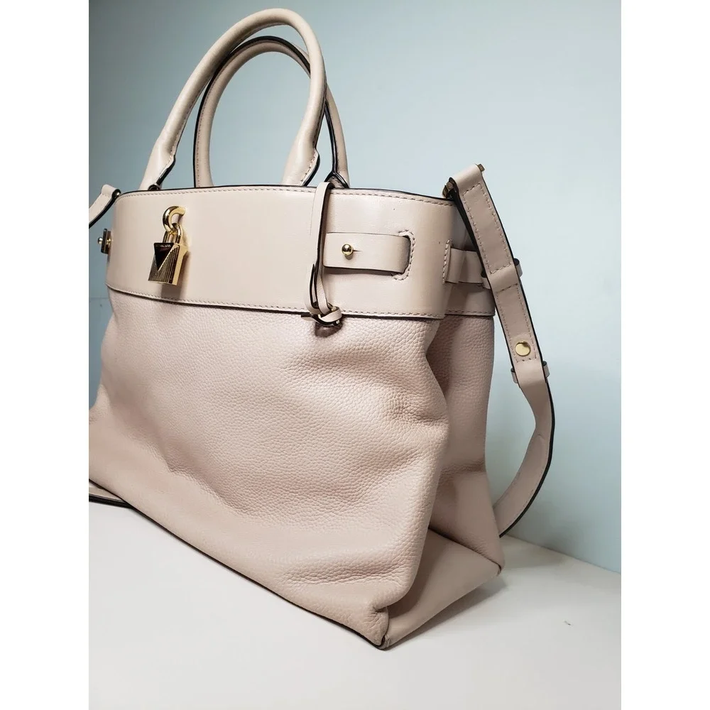 MICHAEL KORS GRAMERCY Pebble Leather Large‎ Handbag Tote Satchel Pink $358